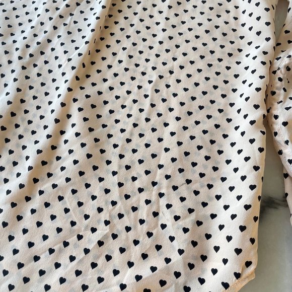 Equipment Silk Heart Print Blouse - Picture 12 of 13